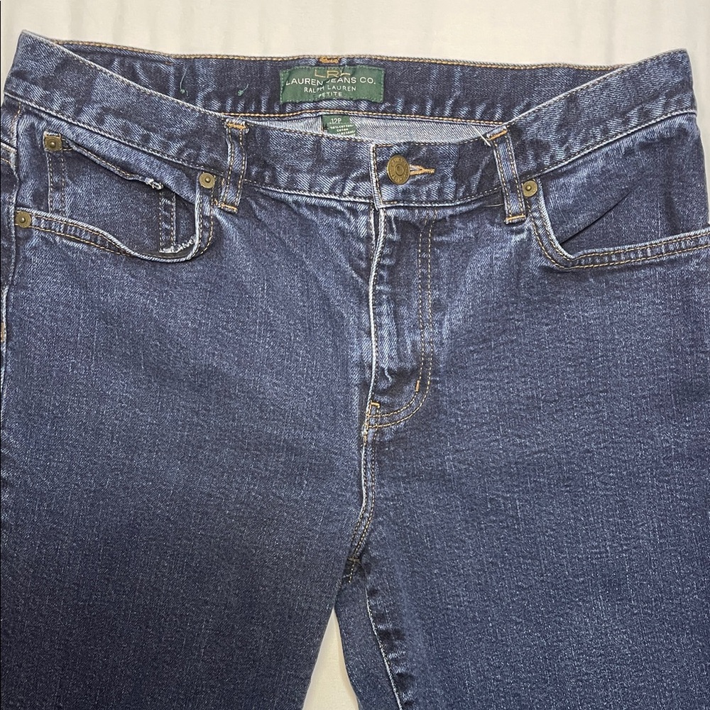 Lauren Ralph Lauren Blue Denim Capris 12P